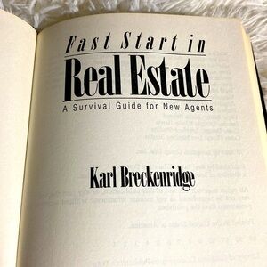 FAST START IN REAL ESTATE BRECKENRIDGE - Hardback GOOD CONDITION